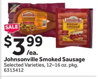 Stop&Shop Johnsonville smoked sausage offer