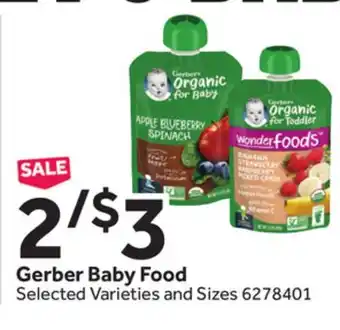 Stop&Shop Gerber baby food offer