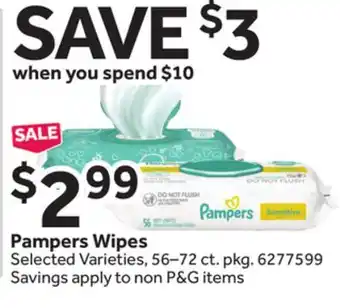 Stop&Shop Pampers wipes offer