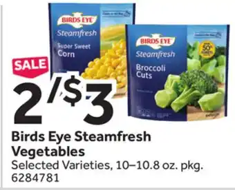 Stop&Shop Birds eye steamfresh vegetables offer