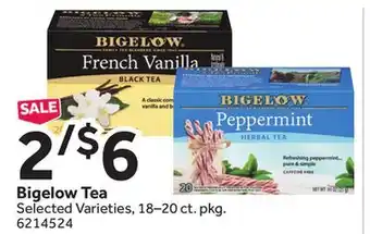 Stop&Shop Bigelow tea offer