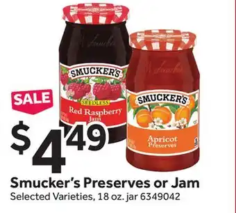 Stop&Shop Smucker's preserves or jam offer