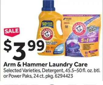 Stop&Shop Arm & hammer laundry care offer