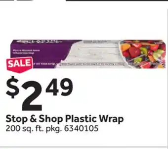 Stop&Shop Stop & shop plastic wrap offer