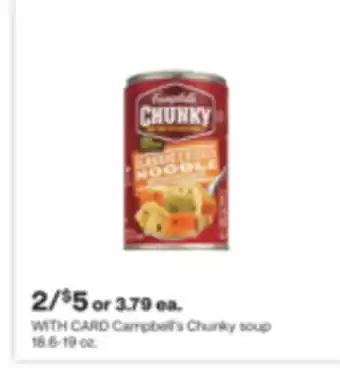CVS Campbell's chunky soup 18.6-19 oz offer