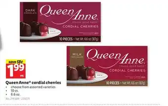 Lidl Queen anne cordial cherries offer