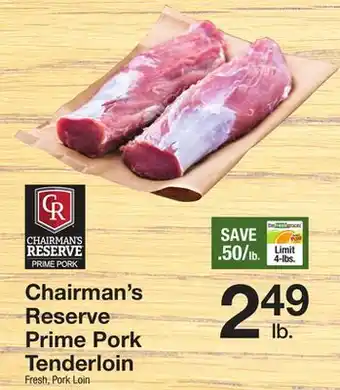 The Fresh Grocer Prime pork tenderloin offer