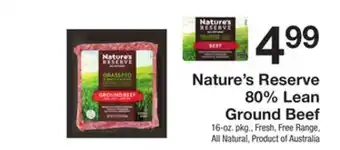 The Fresh Grocer 80% lean ground beef offer