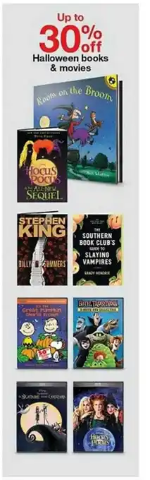 Target Halloween Books & Movies offer