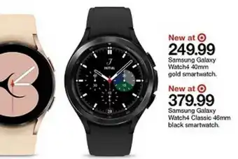 Target Samsung Galaxy Watch 4 40mm , Samsung Galaxy Watch4 Classic 46mm offer