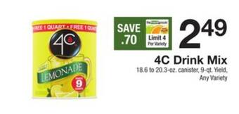 The Fresh Grocer Drink mix offer