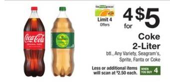 The Fresh Grocer 2-liter offer