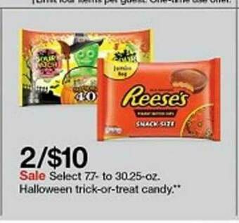 Target Halloween Trick-or-treat Candy offer