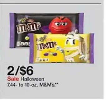 Target Halloween M&m's offer