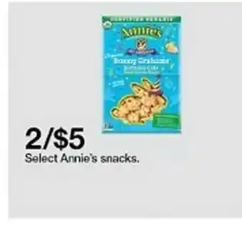 Target Annie's Snacks offer