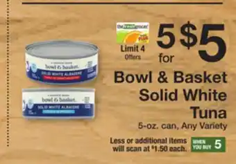 The Fresh Grocer Solid white tuna offer