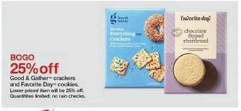 Target Good & Gather Crackers And Favorite Day Cookies offer