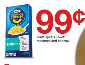 Target Kraft Spirals Macaroni And Cheese offer