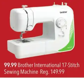 Brother international 17-stitch sewing machine