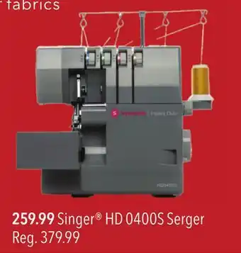 JOANN Singer hd 0400s serger offer