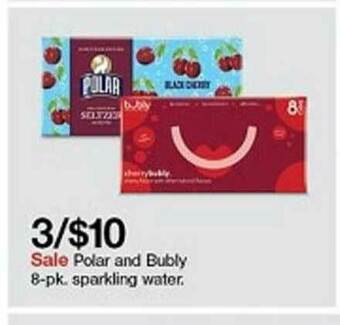 Target Polar And Bubly Sparkling Water offer