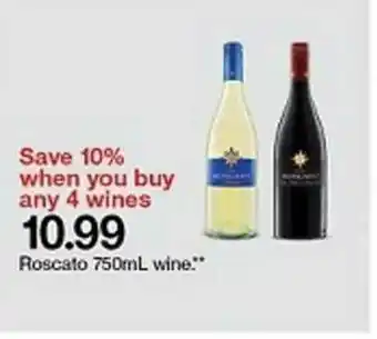 Target Roscato Wine offer