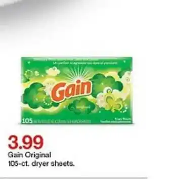 Target Gain Original Dryer Sheets offer