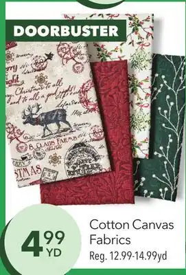 JOANN Cotton canvas fabrics offer