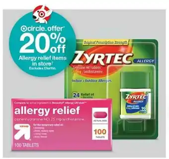 Target Allergy Relief Items offer