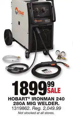 Blain's Farm & Fleet Hobart ironman 240 280a mig welder offer