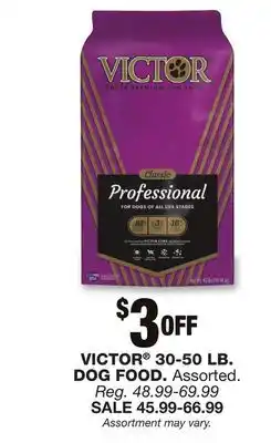 Blain's Farm & Fleet Victor 30-50 lb. dog food offer
