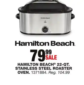 Blain's Farm & Fleet Hamilton beach 22-qt. stainless steel roaster oven offer