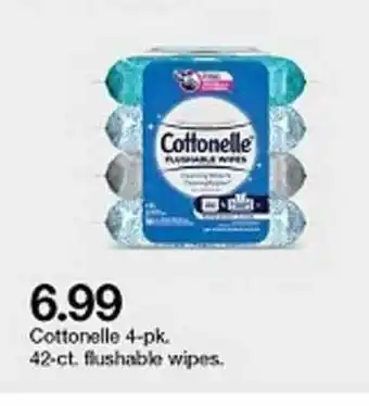 Target Cottonelle Flushable Wipes offer
