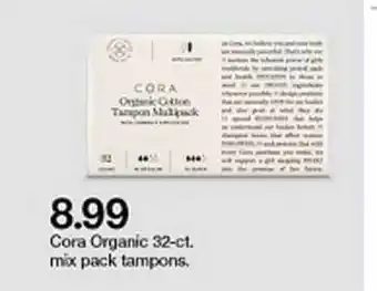 Target Cora Organic Mix Pack Tampons offer