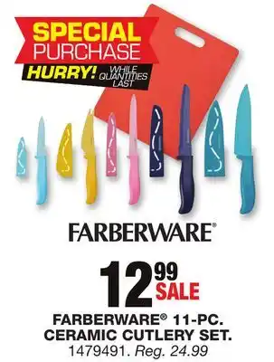 Blain's Farm & Fleet Farberware 11-pc. ceramic cutlery set offer