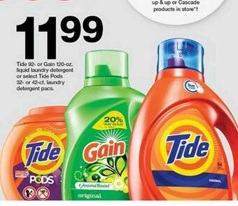 Target Tide Liquid Laundry Detergent Or Tide Pods Laundry Detergent Pacs offer