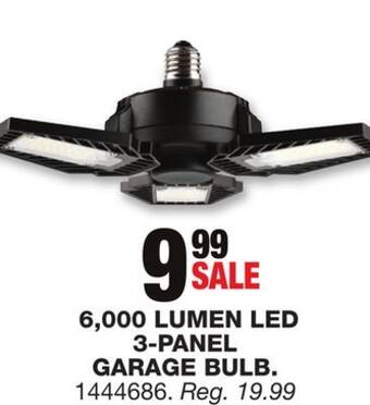 Blain's Farm & Fleet 3-panel 6,000 lumen led garage bulb offer