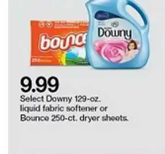 Target Downy Liquid Fabric Softener Or Bounce Dryer Sheets offer