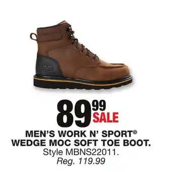 Blain's Farm & Fleet Men's work n' sport wedge moc soft toe boot offer