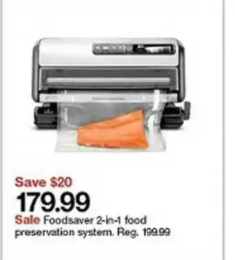 Target Foodsaver 2-in-1 Food Preservation System offer