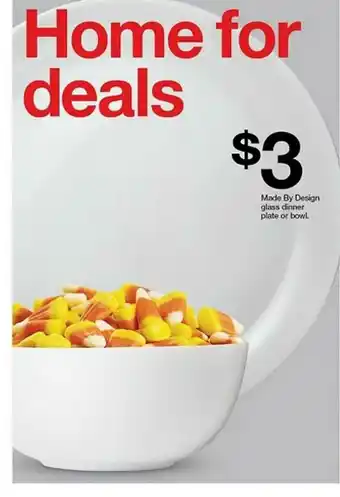 Target Made By Design Glass Dinner Plate Or Bowl offer