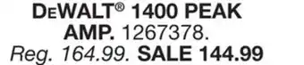 Blain's Farm & Fleet Dewalt 1400 peak amp offer