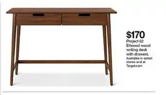 Target Ellwood Wood Writing Desk With Drawers offer