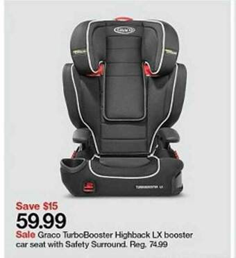 Target Graco Turbobooster Highback Lx Booster Car Seat With Safety Surround offer