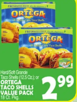 Bravo Supermarkets Ortega taco shells value pack 18 ct. pkg offer