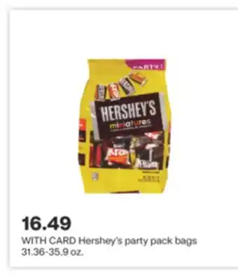 CVS Hershey's party pack bags 31.36-35.9 oz offer