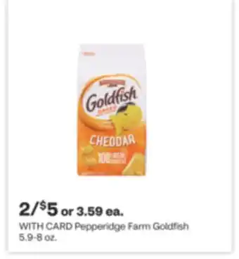 CVS Pepperidge farm goldfish 5.9-8 oz offer