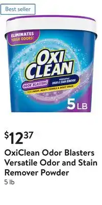 Walmart Oxiclean odor blasters versatile odor and stain remover powder offer