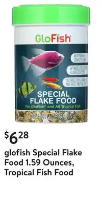 Walmart Glofish special flake food 1.59 ounces, tropical fish food offer