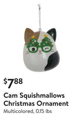 Walmart Cam squishmallows christmas ornament offer